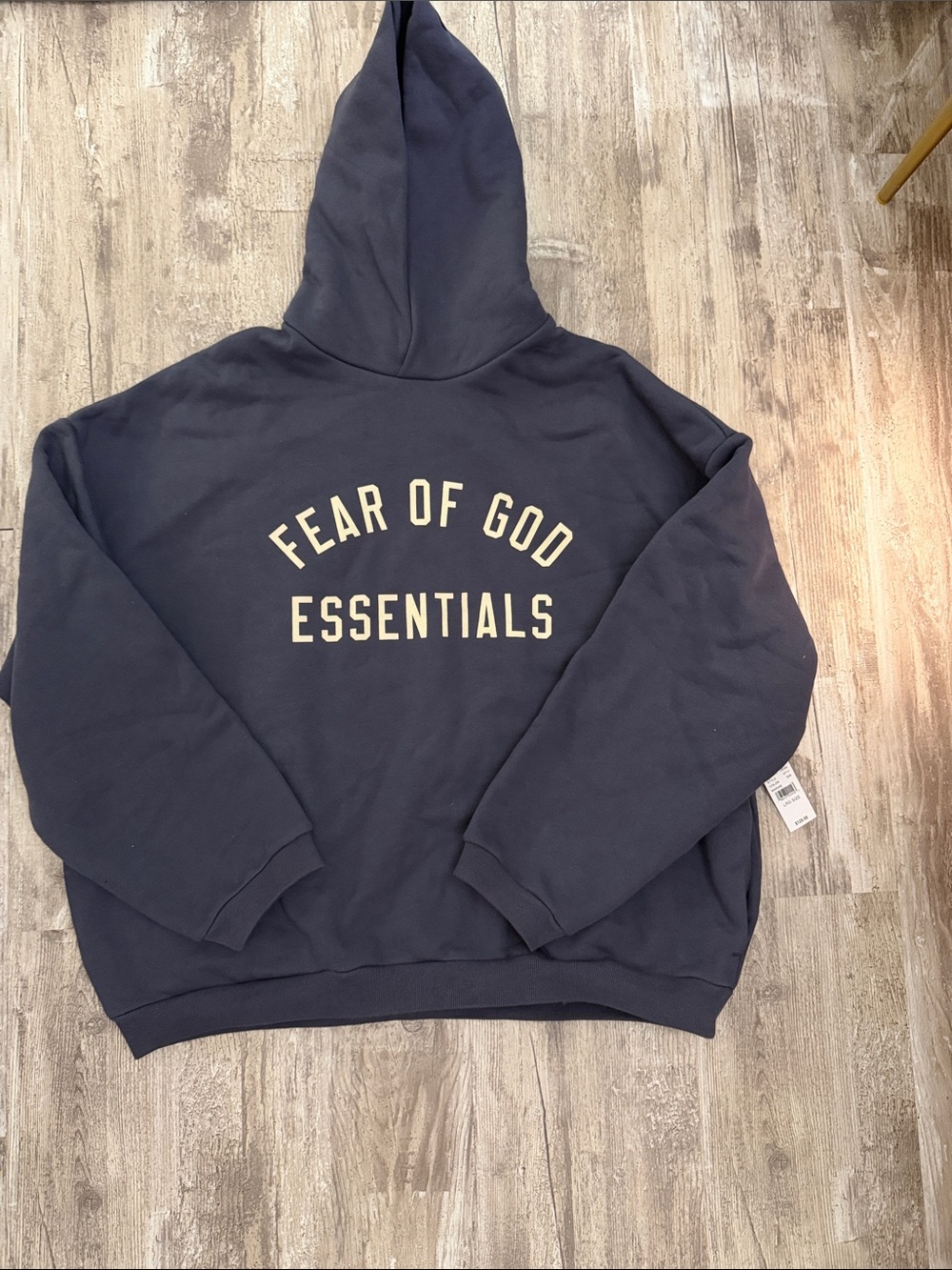 Fear of God Essentials Purple logo hoodie